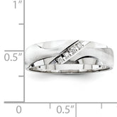 14k White Gold Men's Band (Trio) Mounting (No Stone Included)